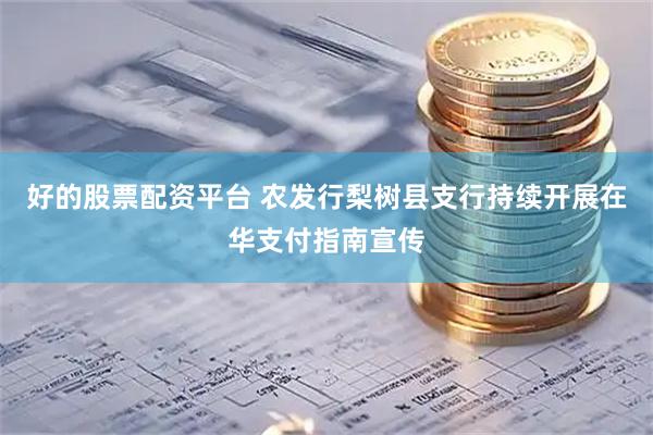 好的股票配资平台 农发行梨树县支行持续开展在华支付指南宣传